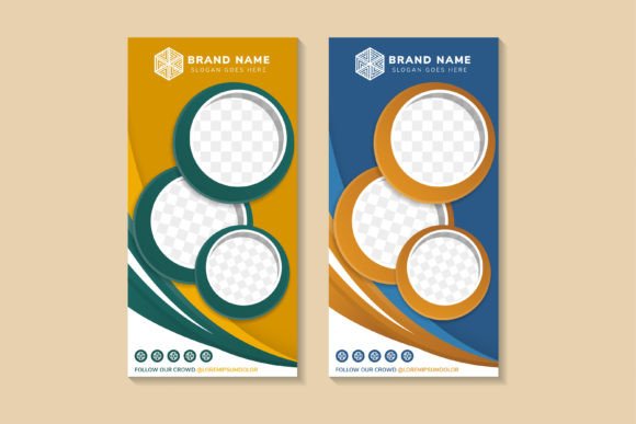 Elevating Brand Presence with the Circle Abstract Vertical Banner: A Design and Utility Guide