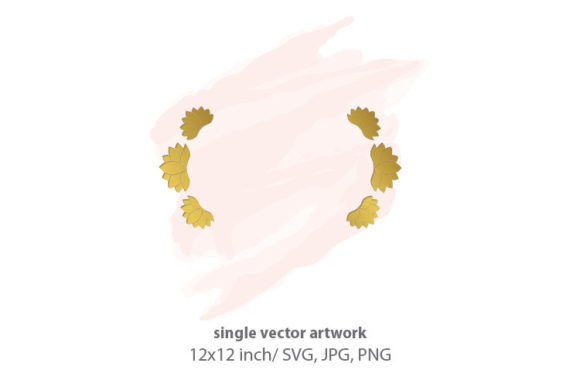 Gold Lotus Label Frame, Vector: A Versatile Design Element for Modern Creators