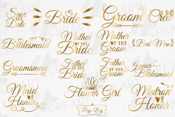 Golden Bridal Crew Party Bundle