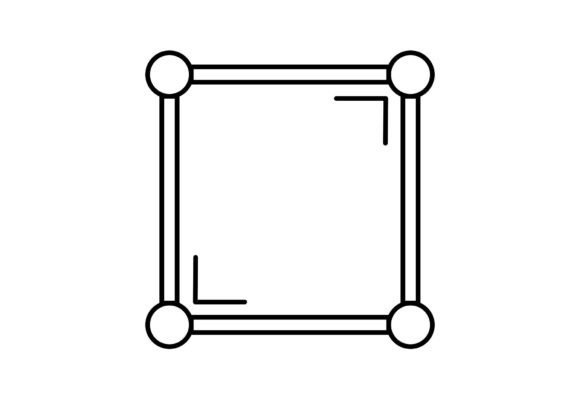Square Model Science Vector Graphic: Integrating Minimalist Icons into Professional Workflows