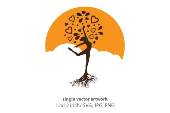 Tree Woman & Mother Earth Vector Art