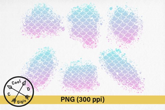 Unlocking Creative Potential with High-Resolution Mermaid Scales Print Distressed Patches and Sublimation Designs